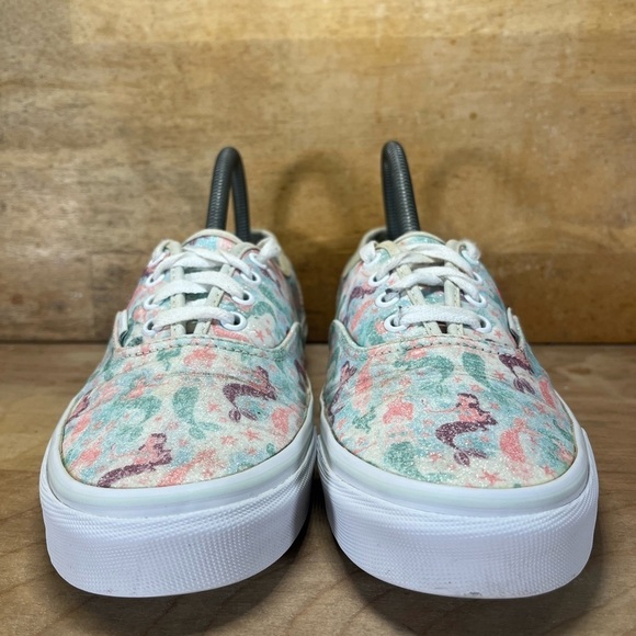 Vans Authentic Mermaid GLITTER Low Womens Size 7.5 Shoes Sneakers Pink Blue - Picture 2 of 8